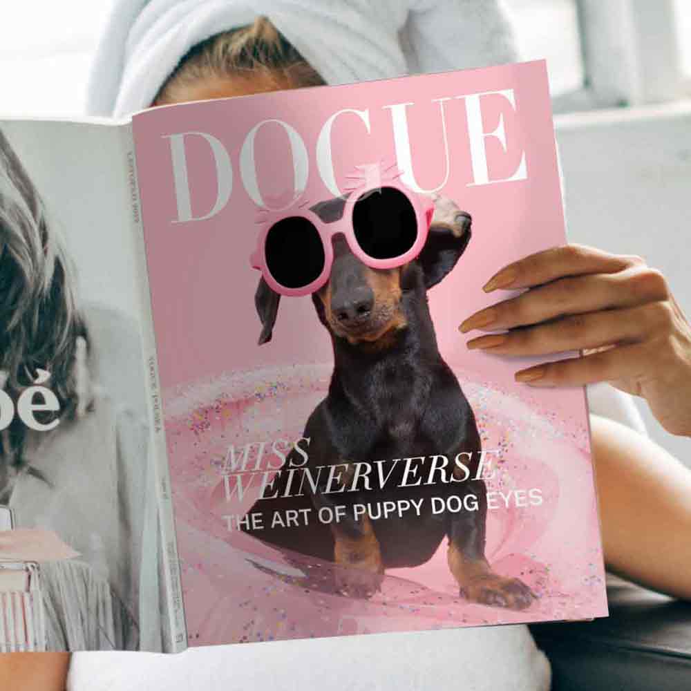 Miss WeinerVerse Dogue Magazine designed by Hay Sally - portfolio